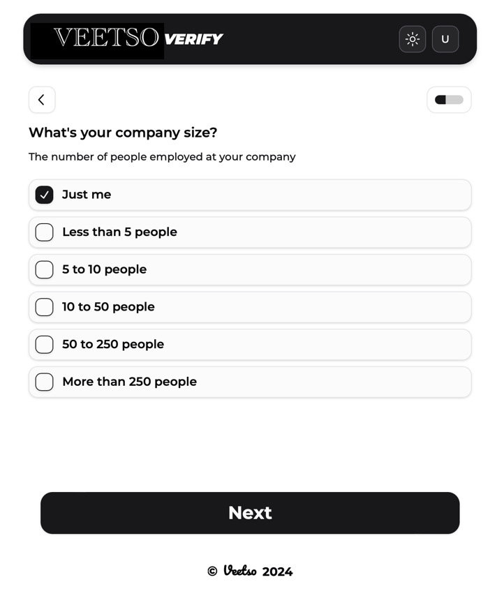 Veetso annual turnover form