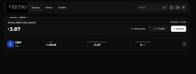 Veetso in-app notifications