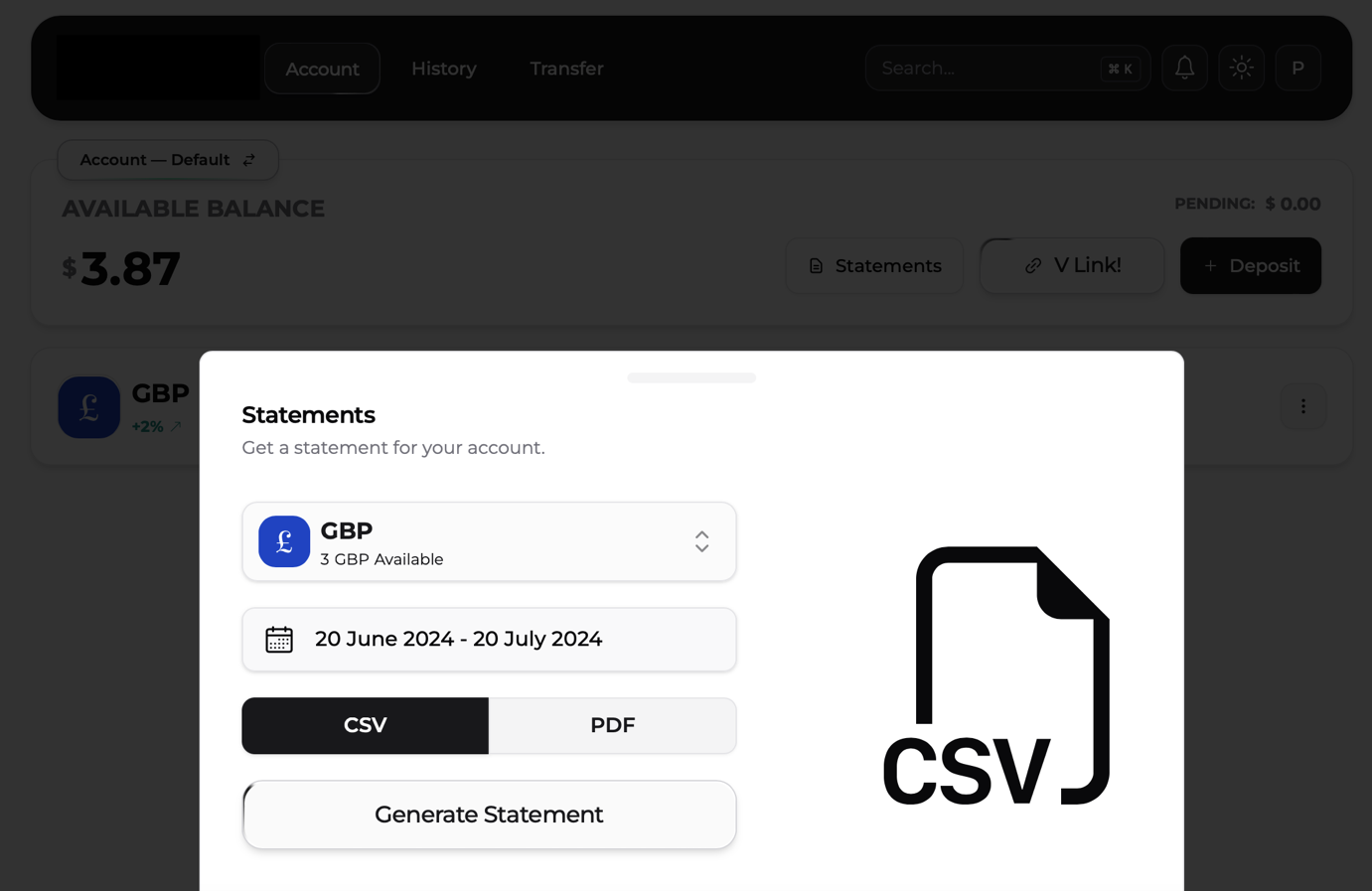 VLINK payment requests